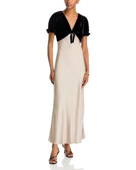 Rails Rails Dory Velvet & Satin Midi Dress
