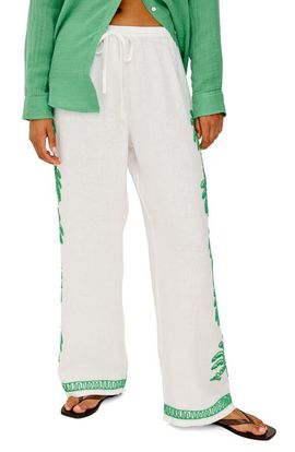 Rails Rails Emmie Embroidered Palm Detail Linen Pants