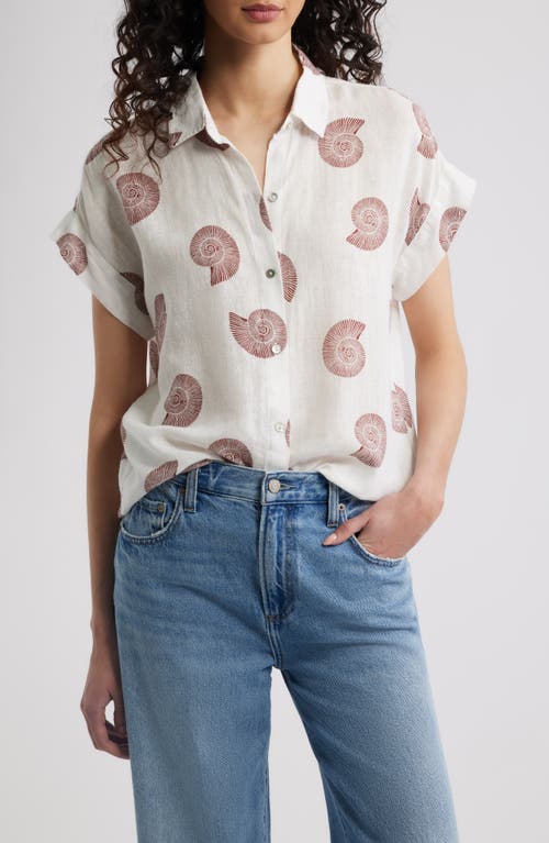 Rails Rails Farrah Linen Blend Short Sleeve Button-Up Shirt