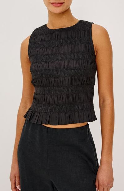Rails Rails Kane Ruched & Embroidered Shell