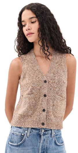 RAILS RAILS Kasmir Sweater Vest Brown Melange