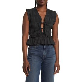 Rails Rails Martine Smocked Ruffle Crop Top