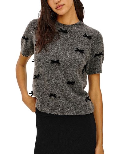 Rails Rails Michele Bow Embellished Crewneck Sweater