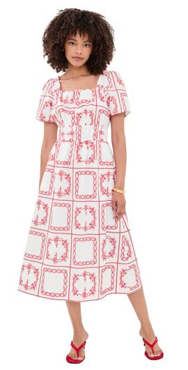 RAILS RAILS Nanette Dress Ivory Red Handkerchief