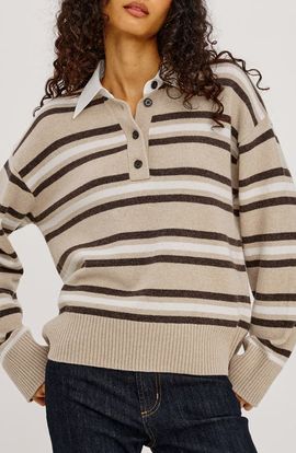 Rails Rails Paxton Stripe Henley Sweater