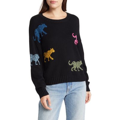Rails Rails Perci Leopard Cotton & Cashmere Sweater