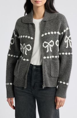 Rails Rails Rhea Bow Zip Cardigan