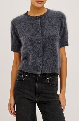 Rails Rails Roman Short Sleeve Wool & Cashmere Cardigan