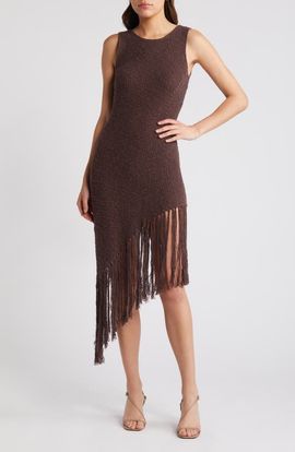 Rails Rails Rylee Sleeveless Fringe Hem Sweater Dress