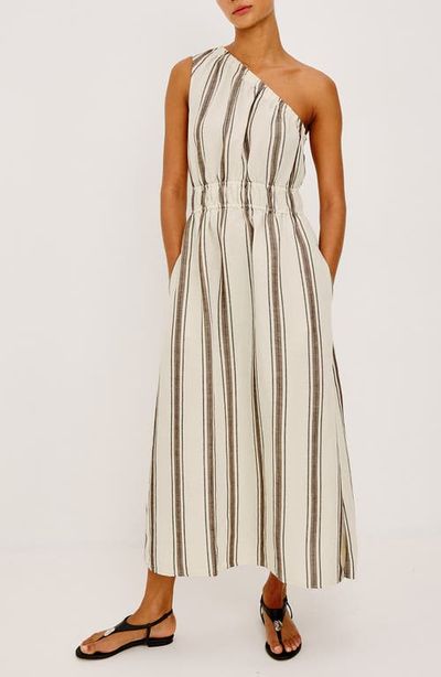 Rails Rails Selani Stripe One-Shoulder Maxi Dress