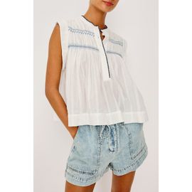 Rails Rails Willow Embroidered Detail Cotton Top