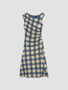 Rails Rails Women's Sorra Draped Plaid Midi Dress