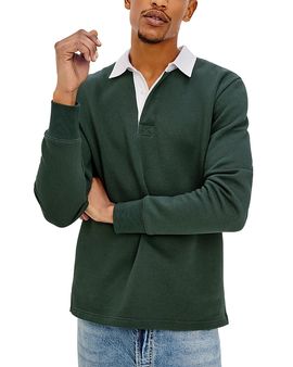 Rails Rails Wright Relaxed Fit Solid Rugby Shirt