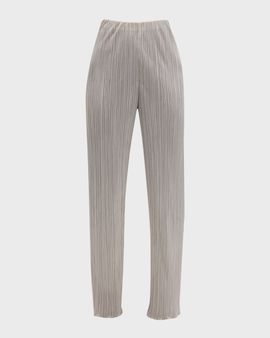 Rails Rowan High-Rise Straight-Leg Plisse Pants