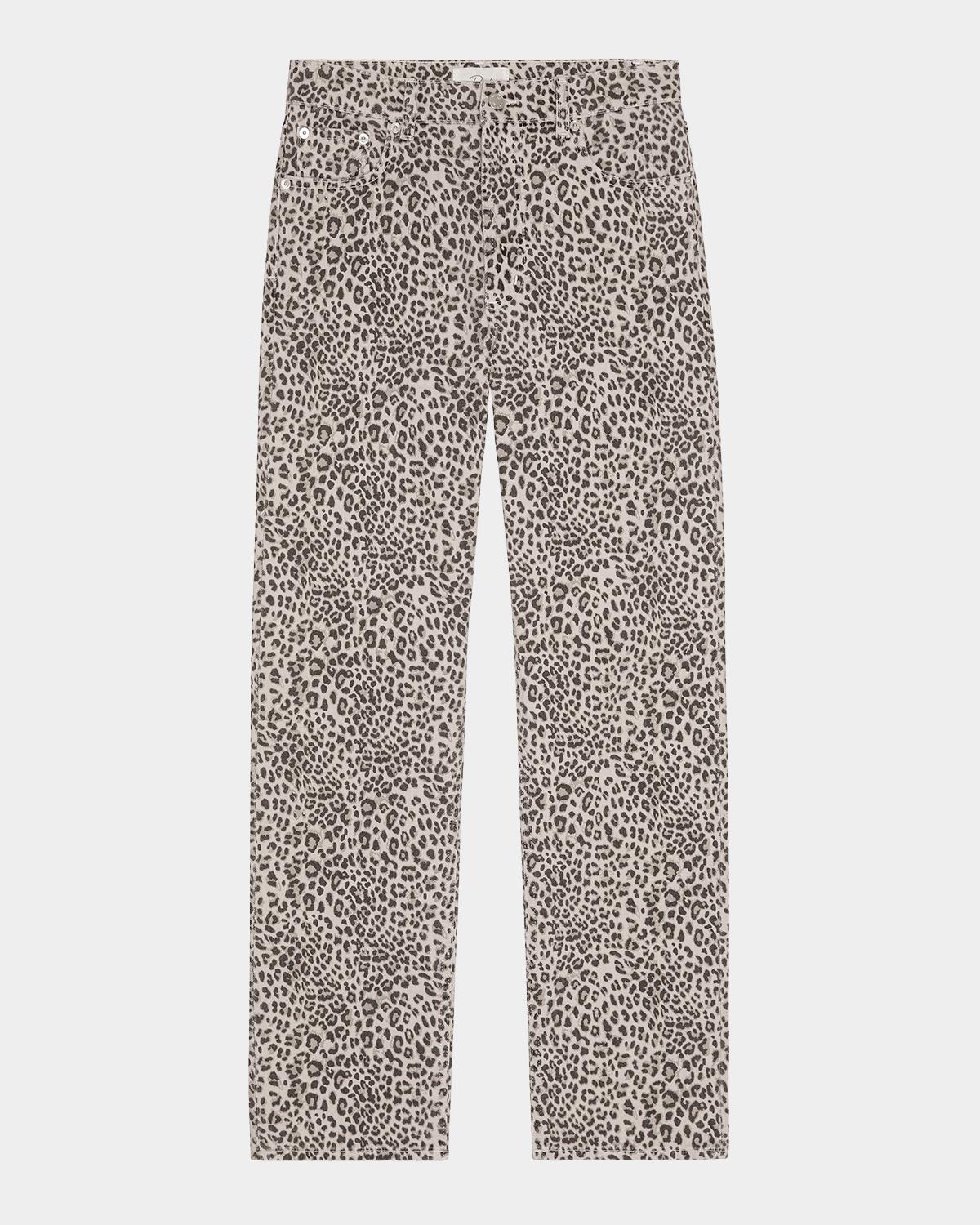 Rails Topanga Cheetah-Print Straight-Leg Jeans