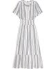 Rails Women's Brent Linen-Blend Striped Midi-Dress - 7