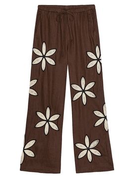 Rails Women's Emmie Crochet Floral Linen Pants