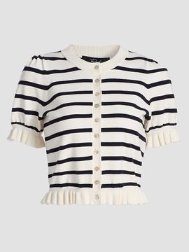 Rails Women's Lora Striped Ruffle-Trim Cardigan