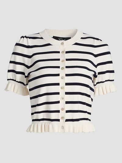 Rails Women's Lora Striped Ruffle-Trim Cardigan
