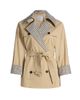 Rails Women's Lucien Plaid-Trim Stretch-Cotton Crop Trench Coat - 1
