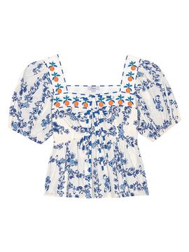 Rails Women's Presley Ceramic Floral Cotton Top