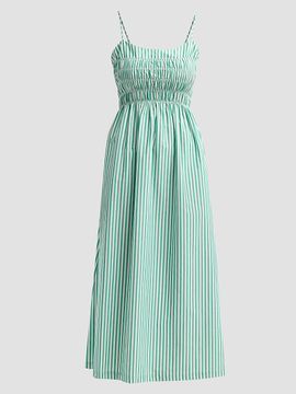 Rails Women's Primrose Stripe Smocked Midi Dress
