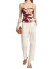 Rails Women's Theda Palm Print Cotton Peplum Crop Top - 2