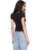 Raimundo Langlois Raimundo Langlois Black Cap-Sleeve T-shirt - 3
