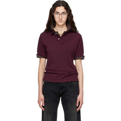Raimundo Langlois Raimundo Langlois Burgundy Layered Polo