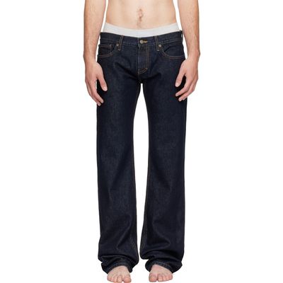 Raimundo Langlois Raimundo Langlois Indigo Slim Straight Jeans