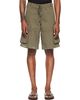 Raimundo Langlois Raimundo Langlois Khaki Double Fly Cargo Shorts - 1