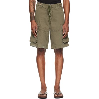 Raimundo Langlois Raimundo Langlois Khaki Double Fly Cargo Shorts