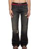 Raimundo Langlois Raimundo Langlois SSENSE Exclusive Black Slim Straight Jeans - 1
