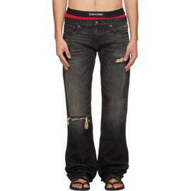 Raimundo Langlois Raimundo Langlois SSENSE Exclusive Black Slim Straight Jeans