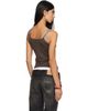 Raimundo Langlois Raimundo Langlois SSENSE Exclusive Brown V-Neck Camisole - 3