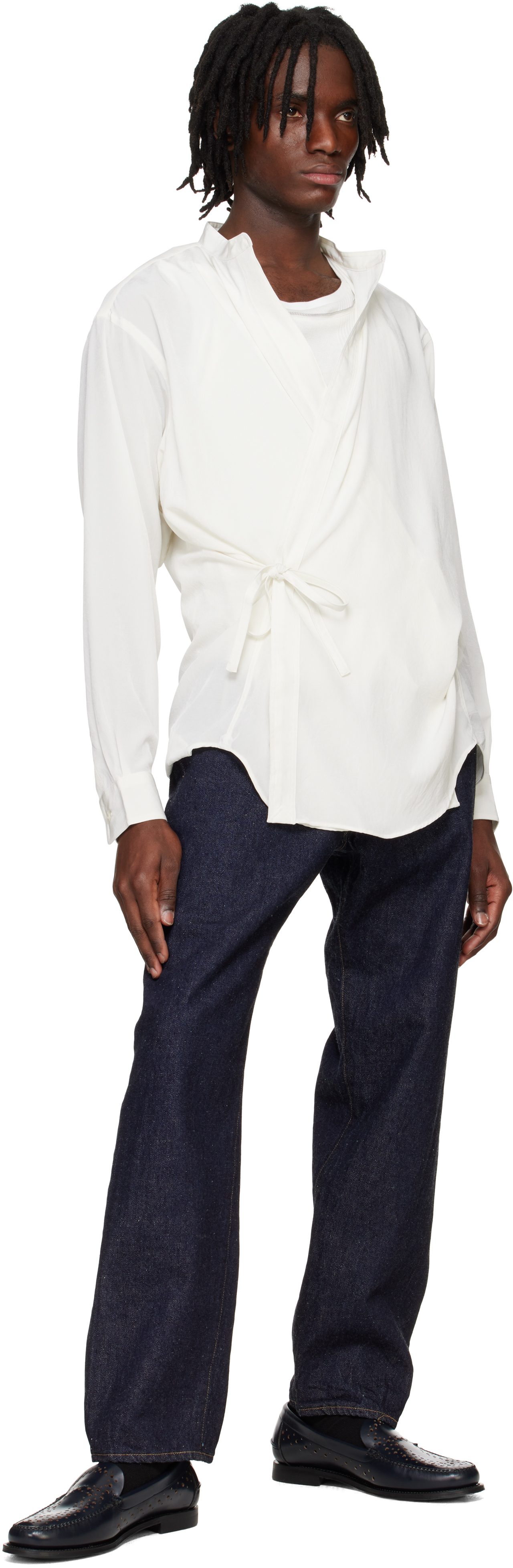 RAINMAKER KYOTO - White Band Collar Dougi Shirt