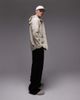 Rains Rains 12010 waterproof short jacket in light stone-Neutral - 2