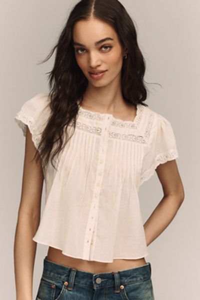RAISONNEL 100% Cotton Pintuck Blouse
