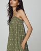 RAISONNEL 100% Cotton Smocked Midi Dress - 4
