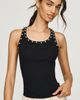RAISONNEL 100% Cotton Studded Tank Top - 1