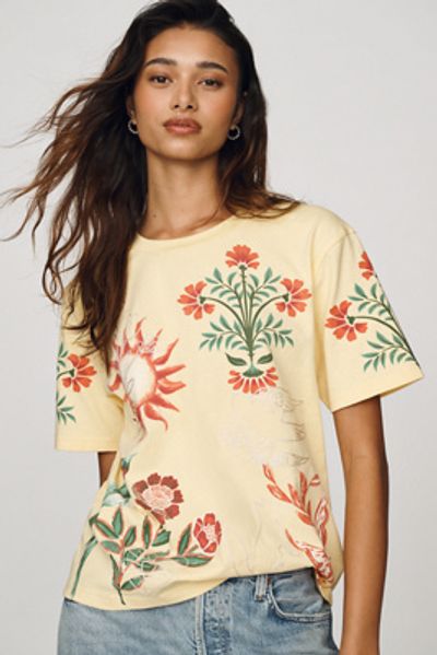 RAISONNEL Cotton Embroidered Tee