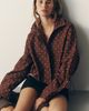 RAISONNEL Cotton Polka-Dot Funnel-Neck Jacket - 2