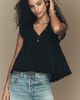 RAISONNEL Cotton Scalloped Swing Top - 1