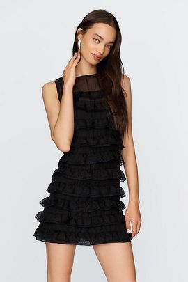 RAISONNEL Frill Mini Dress