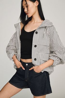 RAISONNEL Gingham Hooded Jacket