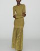 RAISONNEL Lace Hem Knit Maxi Dress - 1