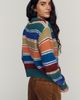 RAISONNEL Striped Crew Cardigan - 2