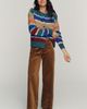 RAISONNEL Striped Crew Cardigan - 3