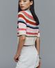 RAISONNEL Wool Blend Short-Sleeve Sweater - 2
