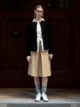 RAIVE Belt Skirt_Beige